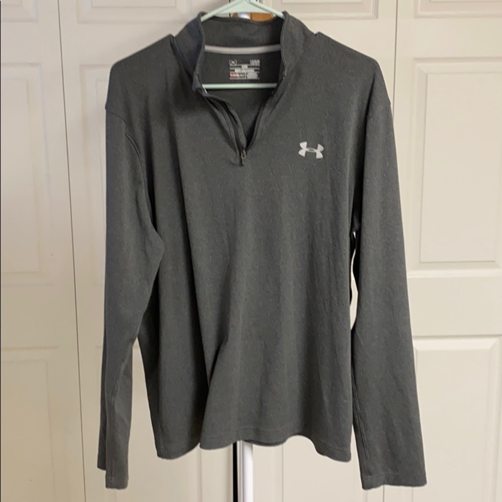 Under Armour Gray Heat Gear Quarter Zip
